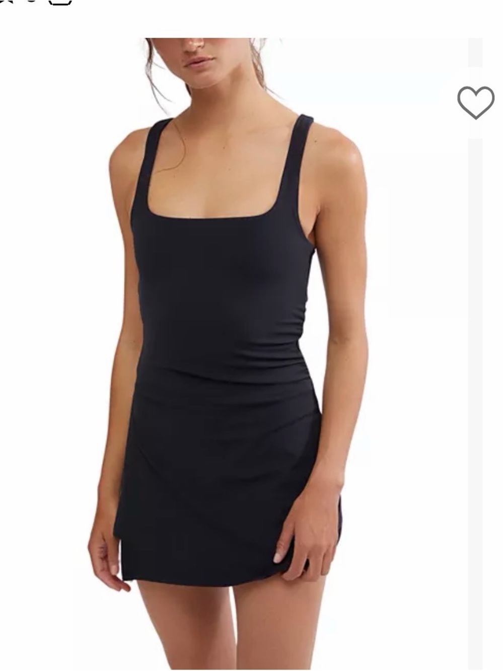 FP Movement by Free People Black Tank Mini Dress Never Better